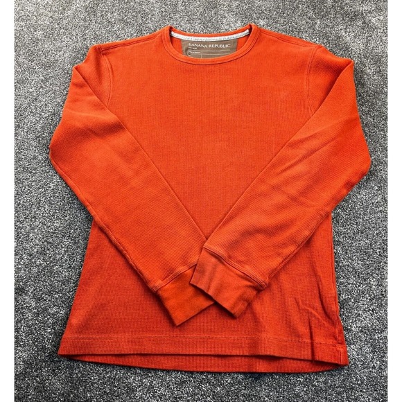 Banana Republic Other - Banana Republic Sweater Men's Small Casual Crew Neck Long Sleeve Pullover Orange